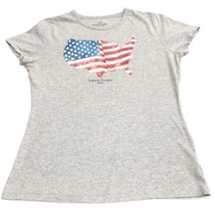 Gray American Flag Shirt